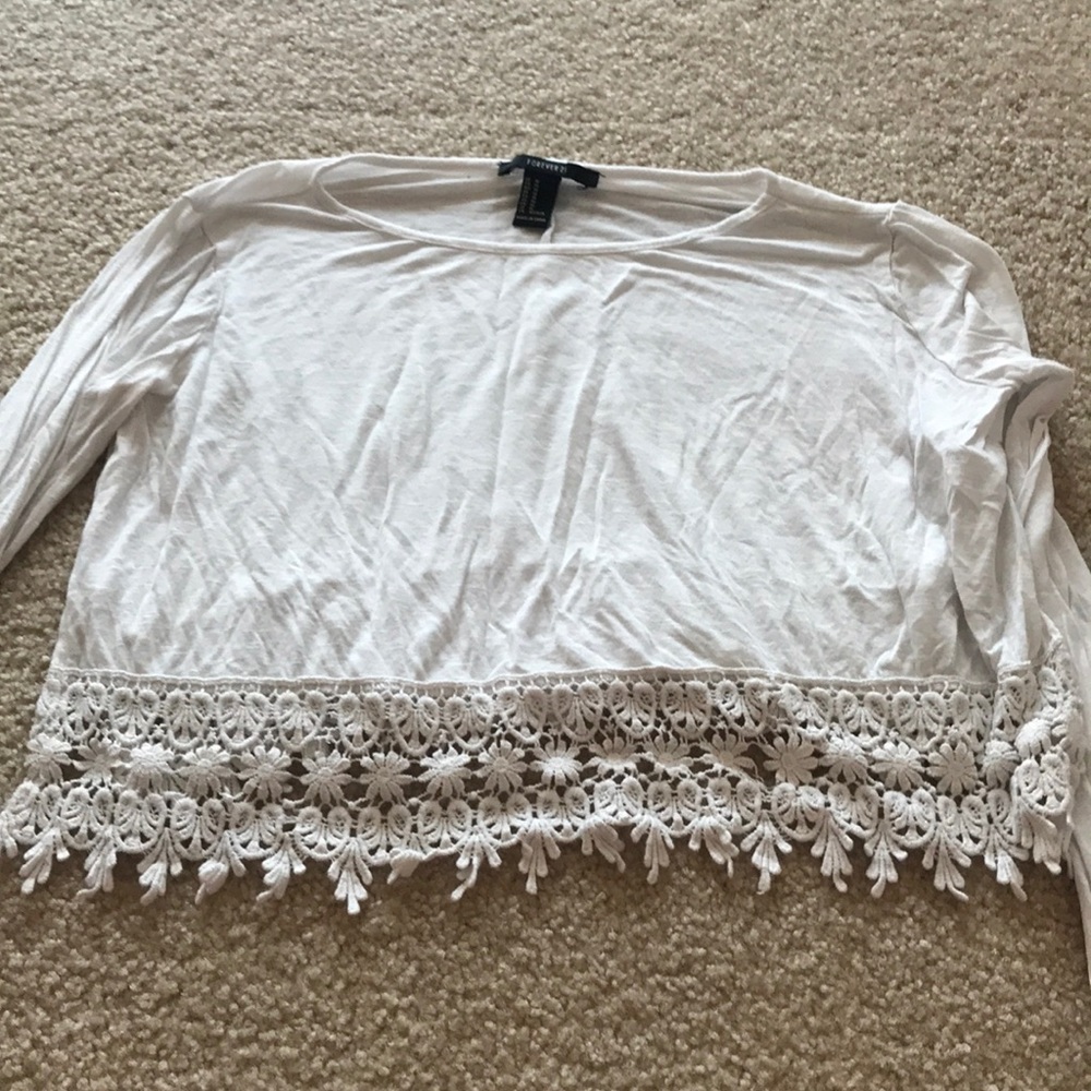 White Crop Top